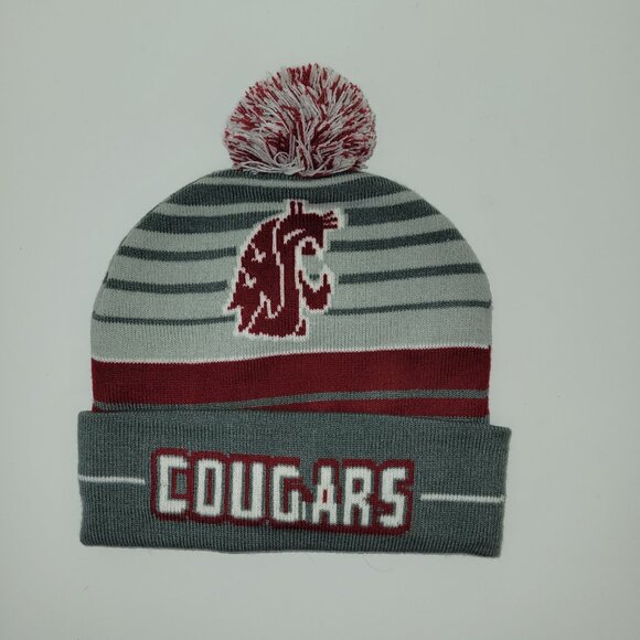 WSU Cougars Knit Stocking Cap Hat Beanie G206 Wear One Size - Picture 2 of 6